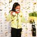 Bobsledder Deborah Levi celebrates her gold medal in Beijing 2022.